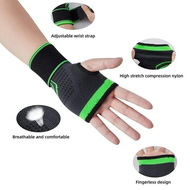 Palm & Wrist Support Brace - Green (Pack of 1 )