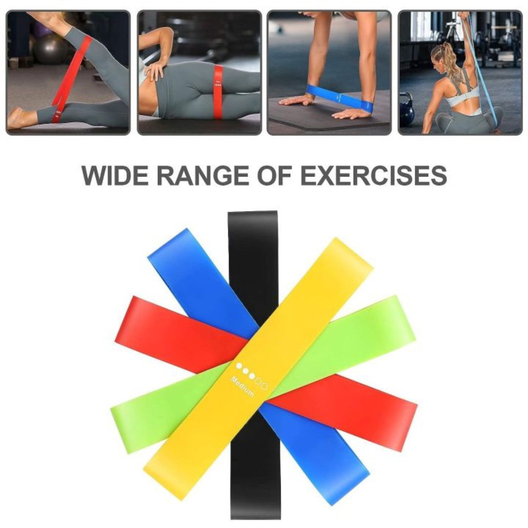 Loop band Yoga Resistance Rubber Bands - Pack of 5