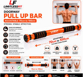 Import Quality LIVEUP Door Pull Up Bar & Chin Bar For Full Body Fitness! Size 70cm to 100cm