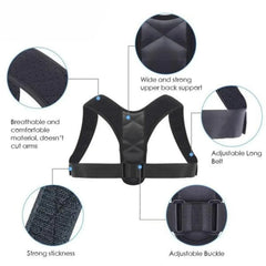 Adjustable Posture Corrector Belt for Men and Women – Comfortable Upper Back Brace, Back Straightener,