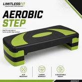 Liveup Aerobic Stepper Large Import Quality Stepper 4-LEVEL ADJUSTABLE HEIGHT 12–22CM | 70 × 27CM PLATFORM