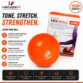 Imported Liveup Yoga Mini Ball Pilates 20cm