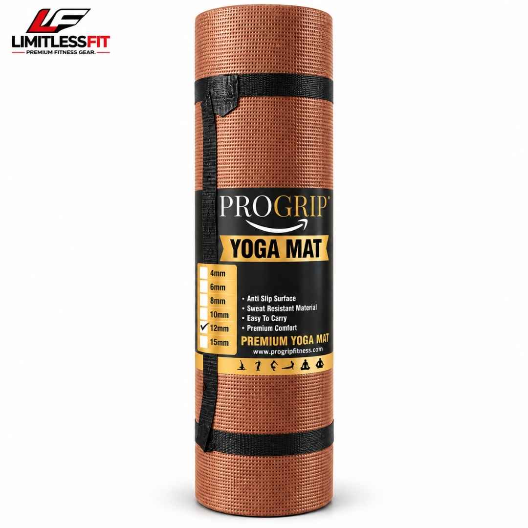 Pro Grip Non Slip Yoga Mat 12mm