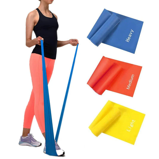 3-Pack Resistance Bands Set (Light, Medium, Heavy) | Thera/Yoga Bands for Full Body Workout, Strength Training & Physical Therapy â Men & Women