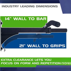 Heavy-Duty Wall-Mounted Pull-Up Bar – Full-Body Strength Training at Home