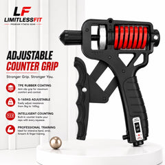 Product name: Limitless hand gripper p1 5kg to 165kg with counter (Premium Quality)