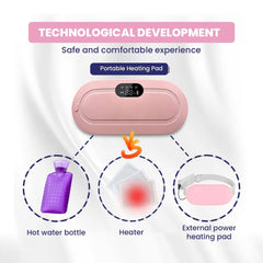 Period Pain Relief Belt – Intelligent Heating Waist Massage Device for Menstrual Cramps