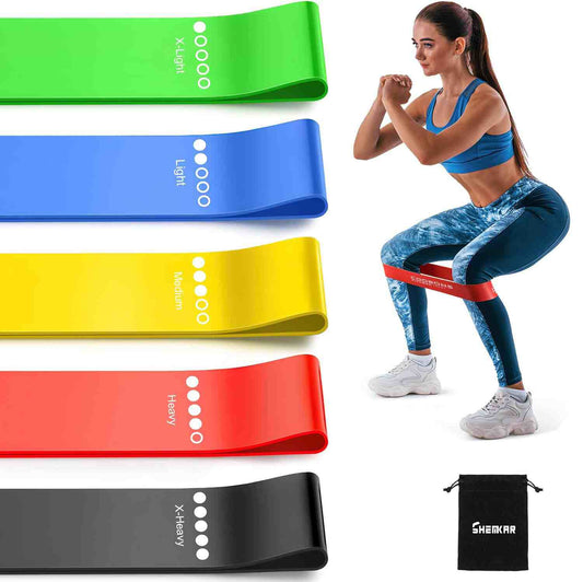 Loop band Yoga Resistance Rubber Bands - Pack of 5
