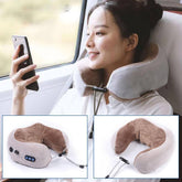 Neck Shoulder Massager With Heat Portable Memory Foam Massage Pillow