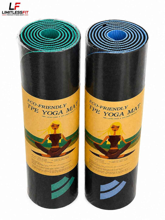 Premium YOGA EXERCISE MAT - TPE MATERIAL 6MM - RANDOM COLORS