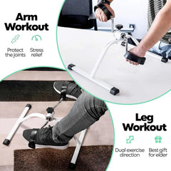 Mini Pedal Exerciser Cycle - White