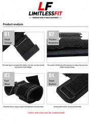 Import quality Limitless Fit Weight Lifting Hook Straps (Pair)