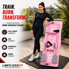 Multifunctional Pilates Board Abdominal Exercise Push up Board 8IN1 - Automatic Rebound Full-Body Workout Machine for Men & Women