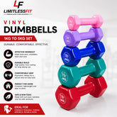 Vinyl Coated Dumbbells 1KG to 5KG (Pack of 2 )