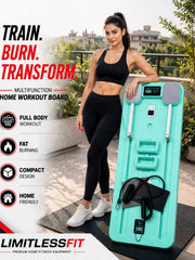 Import Quality Multifunctional Pilates Board Abdominal Exercise Push up Board 8IN1 - Automatic Rebound Full-Body Workout Machine for Men & Women