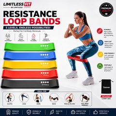 Loop band Yoga Resistance Rubber Bands - Pack of 5