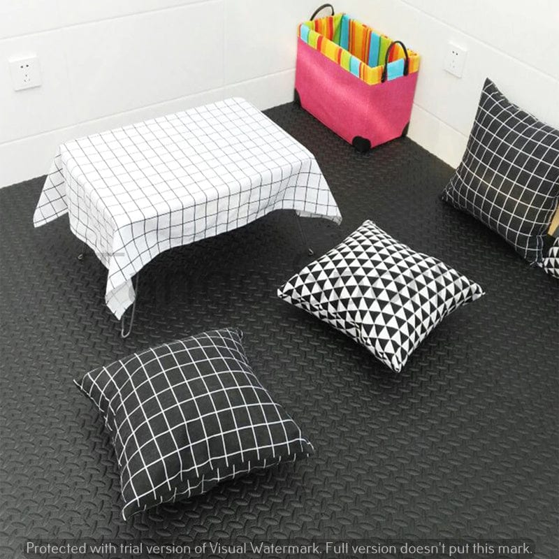 Gym Floor Mats - 4 Mats ( 2 x 2 Feet Each Mat) 12 mm to 25mm