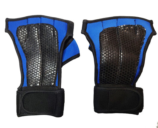 Finger Cut Weight Lifting and Exercise Gloves - Black