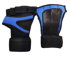 Finger Cut Weight Lifting and Exercise Gloves - Black