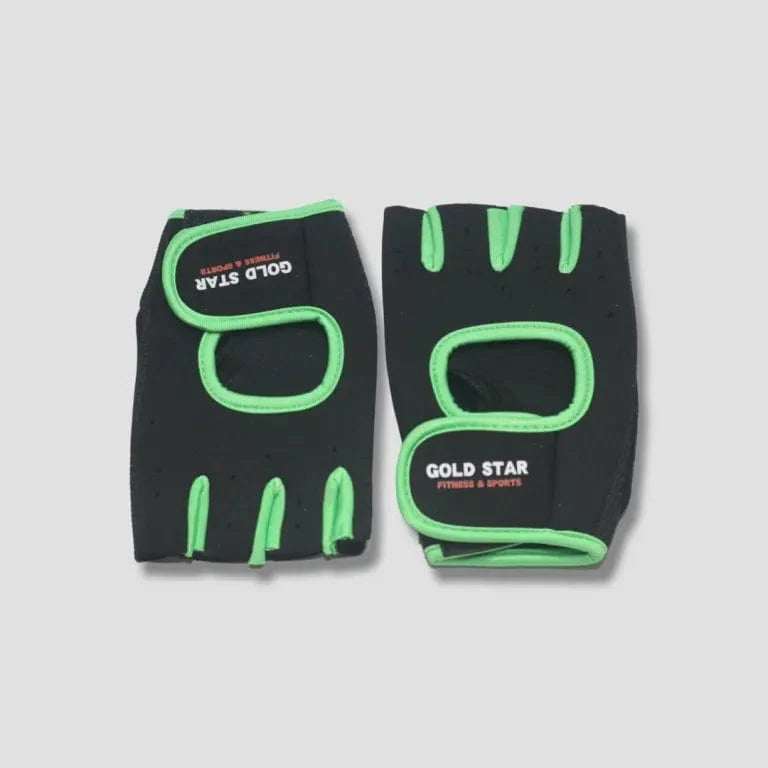 Gym Half Cut Gloves Gold Star Imported