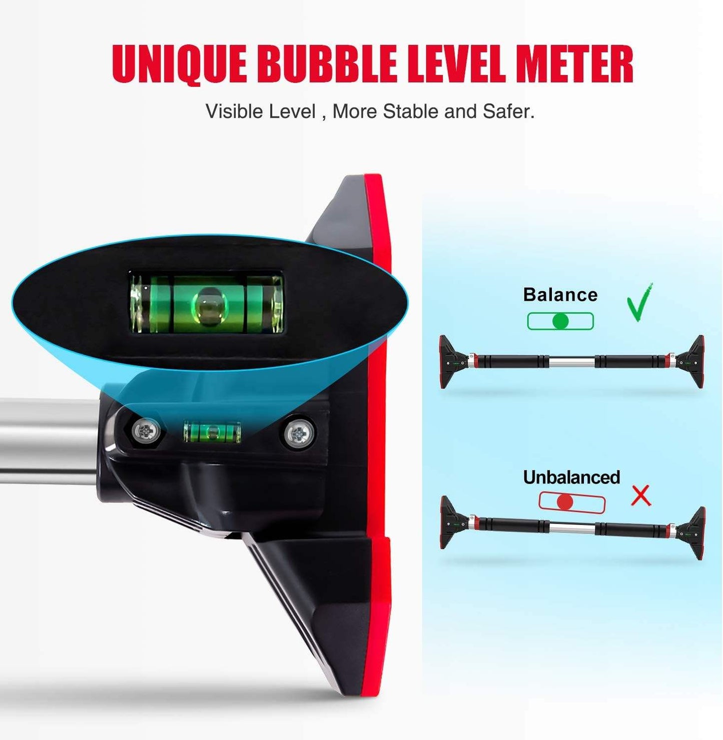 Adjustable Doorway Pull-Up Bar – No Screws, Heavy-Duty 200KG Capacity for Full Body Home Workouts