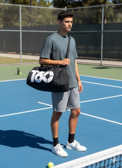 Fashion T60 Backpack 2 in 1 with Shoe Compartment / Black