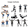 11 Piece Exercise Resistance Bands and 5pcs Loop Band (Pack of 2)