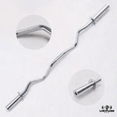 Curling Rod Weight Lifting Zigzag Rod - 2 inch Diameter