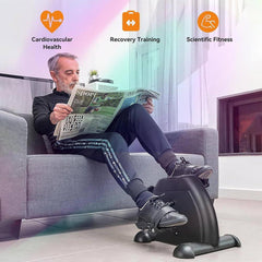 Foldable Mini Exercise Cycle with Meter — Compact Pedal Bike for Home & Office Fitness (P3)