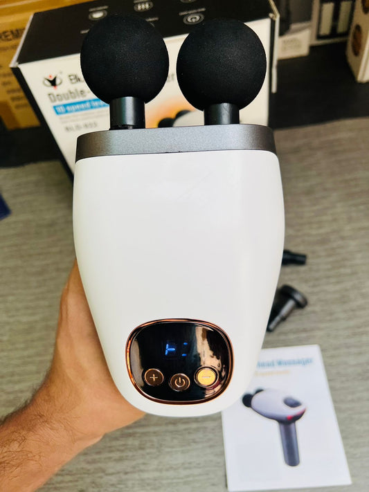 Blueidea Double Head Massager Gun with 10 Speed Leval - Handheld Massager