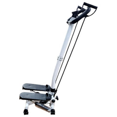 Mini Stepper with Handle and Bands, Fitness Stepper Machine for Full Body Workout
