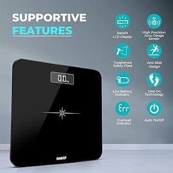Original Iscale Digital LCD Electronic Tempered Glass bathroom weighing Scale