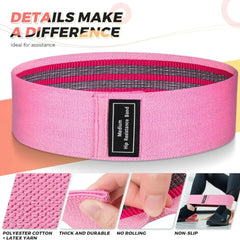 Limitless Premium Fitness Resistance Bands for Women – Waist & Hip Training (Pack of 3)