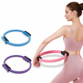 Pilates Ring Fitness Circle,Lightweight&Durable Foam Padded Handles,Focusing on Toning Inner Thighs, Arms, and Core Yoga Rings