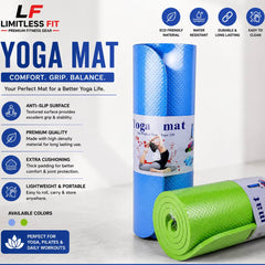 15mm Yoga Mat for Exercise and Fitness- 2 x 6 feet