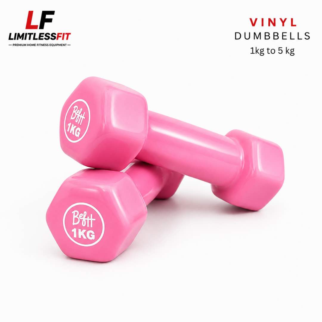 Vinyl Coated Dumbbells 1KG to 5KG (Pack of 2 )