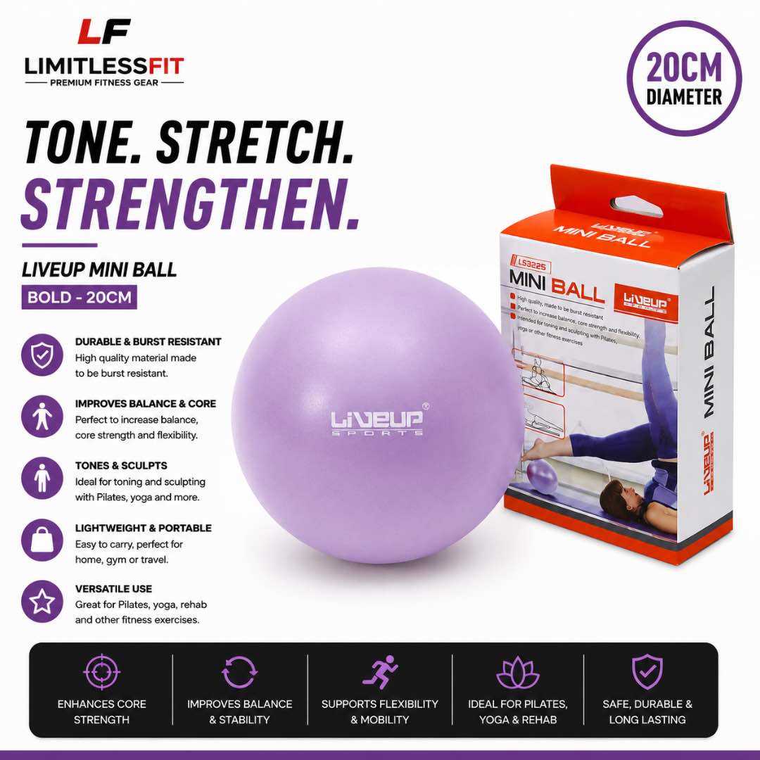 Imported Liveup Yoga Mini Ball Pilates 20cm &25cm