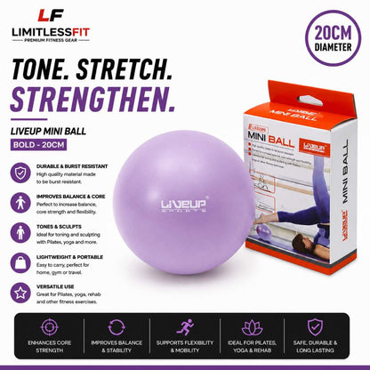 Imported Liveup Yoga Mini Ball Pilates 20cm &25cm