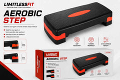 Liveup Aerobic Stepper Medium Import Quality Stepper 2-LEVEL ADJUSTABLE HEIGHT 10–15CM (S3168-A)