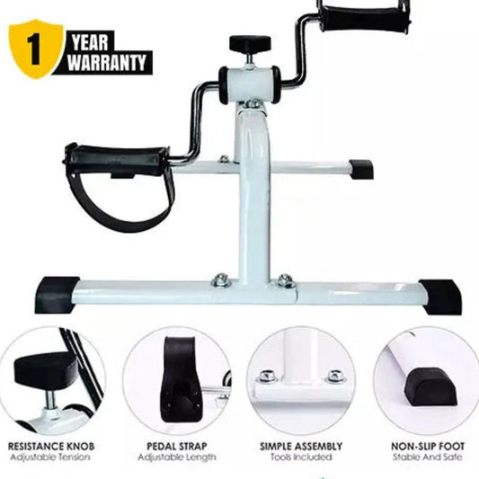 Mini Pedal Exerciser Cycle - White