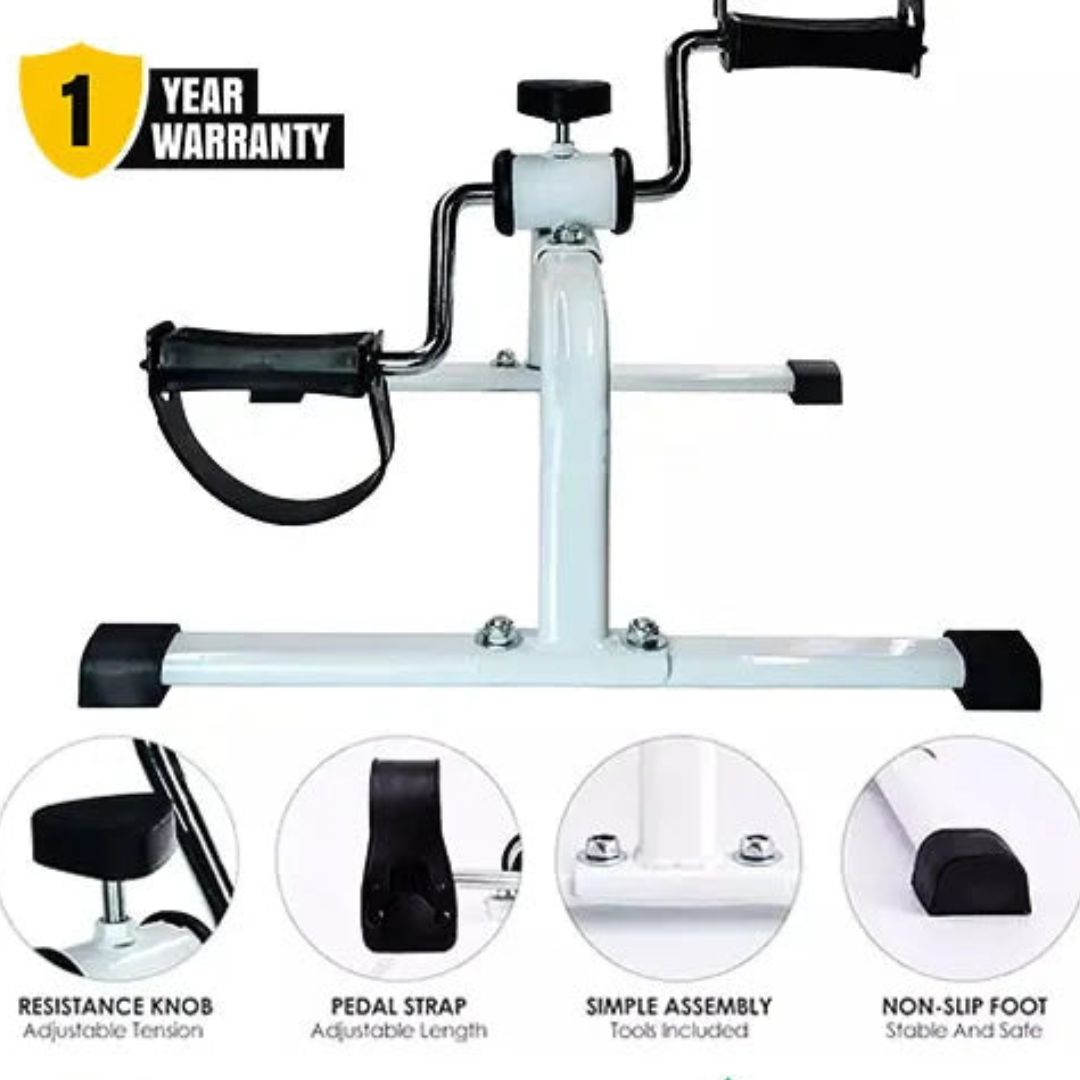 Mini Pedal Exerciser Cycle - White