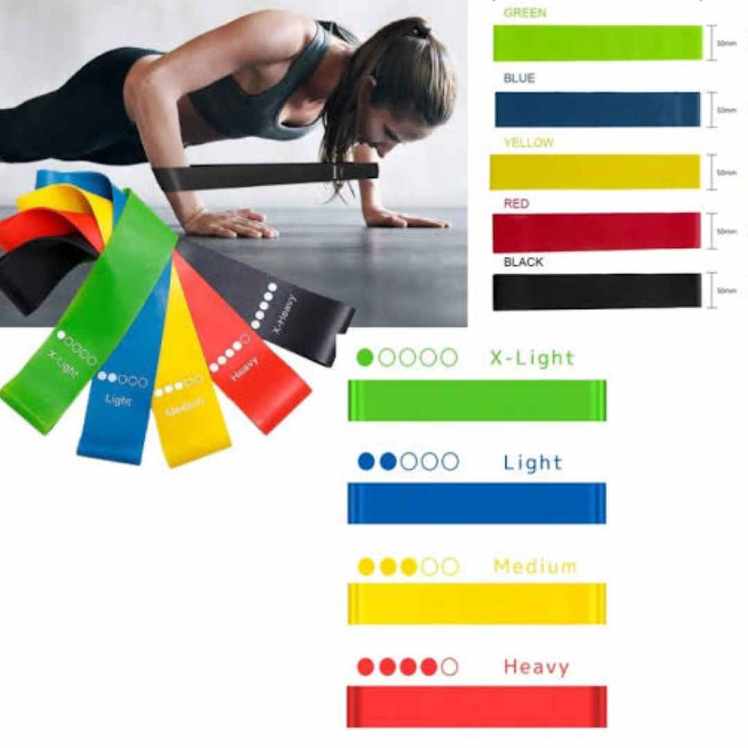Loop band Yoga Resistance Rubber Bands - Pack of 5