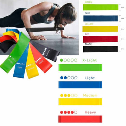 Loop band Yoga Resistance Rubber Bands - Pack of 5