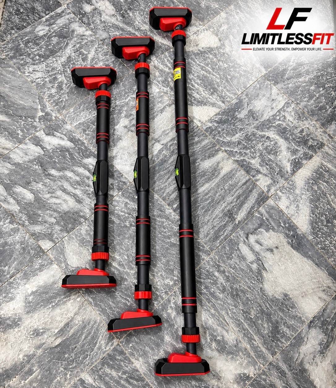 Adjustable Doorway Pull-Up Bar – Heavy-Duty 500KG Capacity | No-Screw Installation | Exclusive Premium Imported Model– Only at Limitless Fit