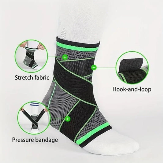 Premium Ankle Support Sleeve – Strapless Compression Design for Sports & Daily Activities