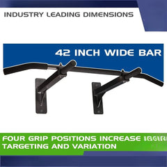 Heavy-Duty Wall-Mounted Pull-Up Bar – Full-Body Strength Training at Home