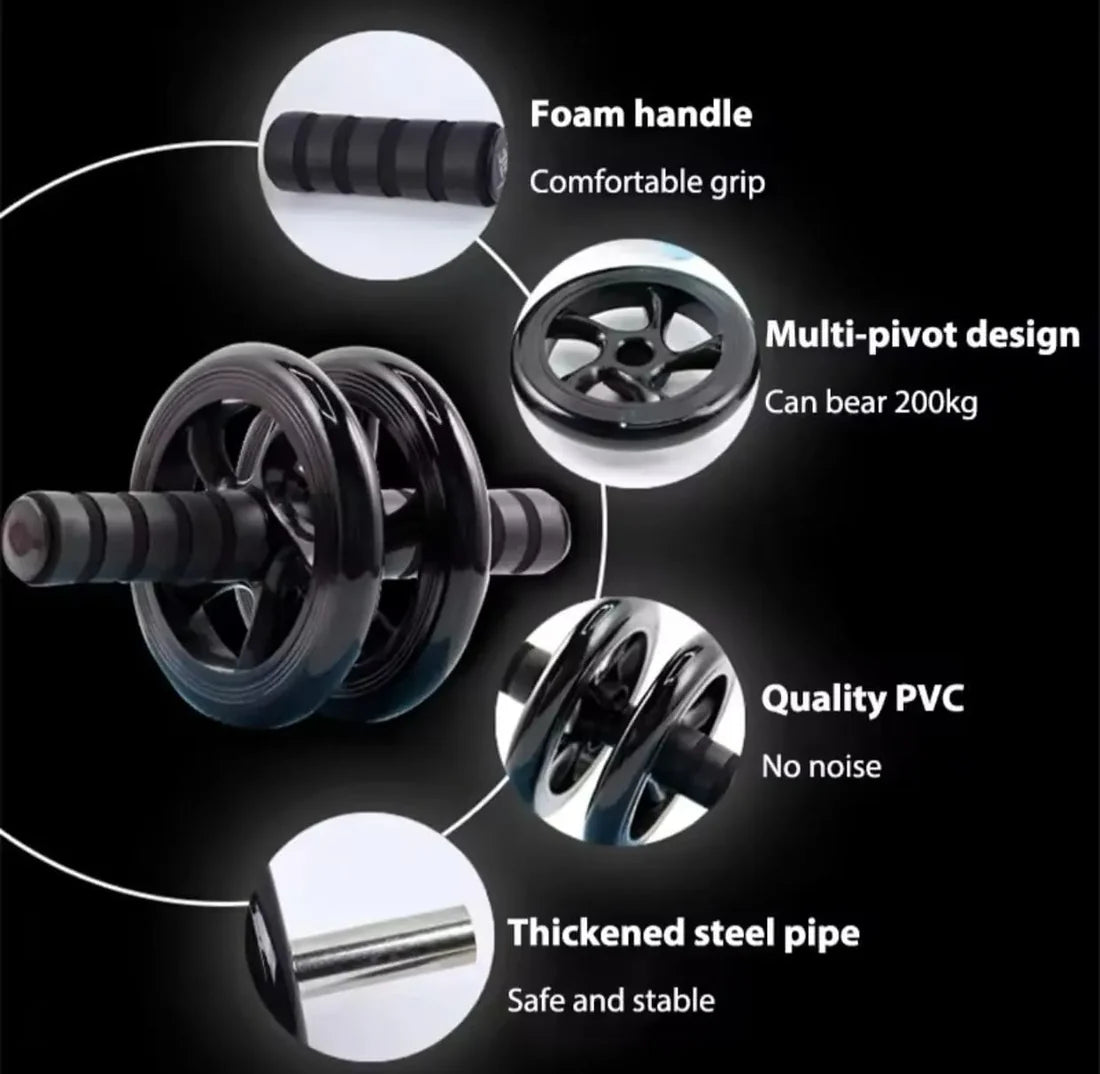 Super Mute Double Abdominal Wheel | Abs Wheel