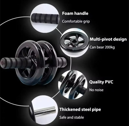 Super Mute Double Abdominal Wheel | Abs Wheel