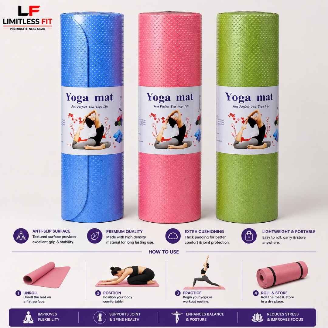 8mm Yoga Mat Anti Slip Yoga Mat