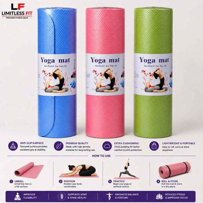 8mm Yoga Mat Anti Slip Yoga Mat